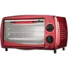 Toasters Brentwood 4-Slice Red Toaster Oven