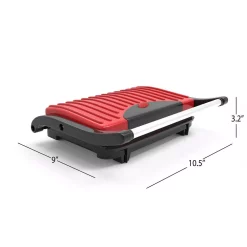 Electric Skillets & Indoor Grills Chef Buddy 760 W Red Non-Stick Panini Press -MegaChef Sales Shop red chef buddy panini presses hw031023 44 1000