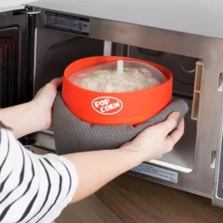 Popcorn Machines Chef Buddy 80 Oz. Red Silicone Microwave Popcorn Popper Bowl 12 Popcorn Machines Chef Buddy 80 Oz. Red Silicone Microwave Popcorn Popper Bowl -MegaChef Sales Shop red chef buddy popcorn machines w030090 fa 1000