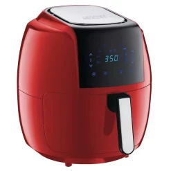 Air Fryers GoWISE USA 8-in-1 7.0 Qt. Red Electric Air Fryer With Recipe Book -MegaChef Sales Shop red gowise usa air fryers gw22945 o 4f 1000