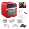 Toasters GoWISE USA 1600 W Red Rotisserie Oven And 12.7 Qt. Electric Air Fryer