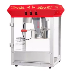 Popcorn Machines Great Northern All-Star 8 Oz. Red Hot Oil Countertop Popcorn Machine -MegaChef Sales Shop red great northern popcorn machines 6129 4f 1000