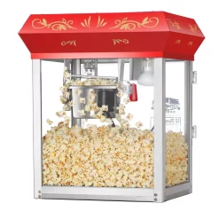 Popcorn Machines Great Northern 4 Oz. Red Stainless Steel Foundation Popcorn Machine Top -MegaChef Sales Shop red great northern popcorn machines hwd630257 31 1000