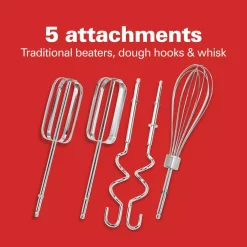 Mixers Hamilton Beach Ensemble 6-Speed Red Hand Mixer With Snap-On Case -MegaChef Sales Shop red hamilton beach hand mixers 62633r 4f 1000