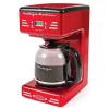 Coffee Makers Nostalgia 12-Cup Red Coffee Maker With Keep Warm Function