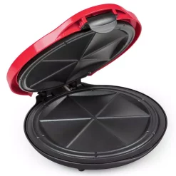 Electric Skillets & Indoor Grills Nostalgia 900 W Red Quesadilla Maker With Extra Stuffing Latch