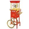 Popcorn Machines Nostalgia Vintage 600-Watt 8 Oz. Oil Red Popcorn Machine With Cart