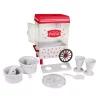 Dessert Makers Nostalgia 160 Oz. Coca-Cola Red Snow Cone Machine With Reusable Cones