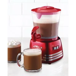 Dessert Makers Nostalgia Retro 600 W Hot Chocolate Maker -MegaChef Sales Shop red nostalgia specialty dessert makers hcm700retrored 1f 1000