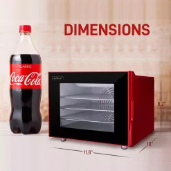 Food Processing NutriChef 4-Tray Red 350 Watt Premium Food Dehydrator Machine With Digital Timer And Temperature Control -MegaChef Sales Shop red nutrichef dehydrators ncdh4s e1 1000