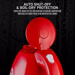 Electric Kettles Ovente KP72R 7-Cup Red BPA Free Electric Kettle With Auto Shut-Off And Boil-Dry Protection 9 Electric Kettles Ovente KP72R 7-Cup Red BPA Free Electric Kettle With Auto Shut-Off And Boil-Dry Protection -MegaChef Sales Shop red ovente electric kettles kp72r 4f 1000