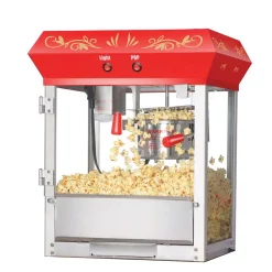 Popcorn Machines Great Northern 6106 Great 6 Oz. Northern Popcorn Red Foundation Top Popcorn Popper Machine