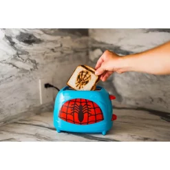 Toasters Uncanny Brands Spiderman Classic 2-Slice Red Toaster -MegaChef Sales Shop red uncanny brands pop up toasters tste em mvc spi 1f 1000