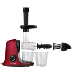Juicers West Bend Cold Press Juicer Extractor Machine, Masticating Slow Juicer Quiet Motor For Juicing Fruits, Vegetables And Greens -MegaChef Sales Shop red west bend juicers jc2009rd13 1f 1000