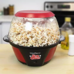 Popcorn Machines West Bend 6 Oz. Red Stir Crazy Electric Hot Oil Popcorn Popper Machine With Stirring Rod Large Lid With Improved Butter Melting -MegaChef Sales Shop red west bend popcorn machines 82707 44 1000