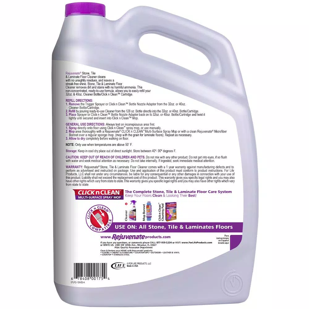 Floor Cleaning Products Rejuvenate 128 Oz. Stone Tile And Laminate Floor Cleaner 2 Floor Cleaning Products Rejuvenate 128 Oz. Stone Tile And Laminate Floor Cleaner - Image 2