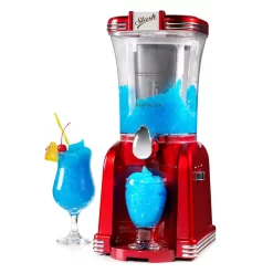 Blenders Nostalgia 32 Oz. Single Speed Retro Red Slush Drink Blender