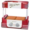 Electric Skillets & Indoor Grills Nostalgia Retro Red Electric Hot Dog Roller And Bun Warmer