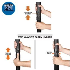 Vacuum Parts RIDGID 2-1/2 In. X 20 Ft. Dual-Flex Tug-A-Long Locking Vacuum Hose For RIDGID Wet/Dry Shop Vacuums -MegaChef Sales Shop ridgid vacuum parts la2522 a0 1000