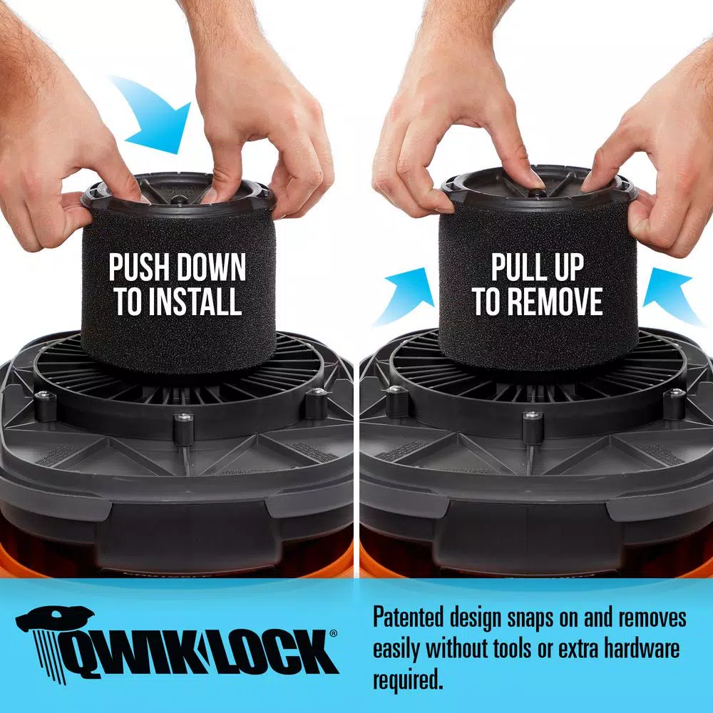 Vacuum Parts RIDGID Standard Pleated Paper Filter And Wet Application Foam Filter For 3 To 4.5 Gal. RIDGID Wet/Dry Shop Vacuums 4 Vacuum Parts RIDGID Standard Pleated Paper Filter And Wet Application Foam Filter For 3 To 4.5 Gal. RIDGID Wet/Dry Shop Vacuums - Image 4