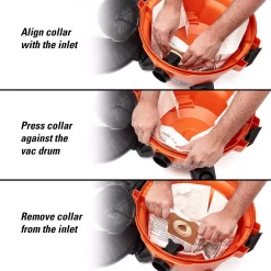 Vacuum Parts RIDGID Filter Kit With VF3500 Fine Dust Filter And VF3501 Dust Bags (2-pack) For 3 To 4.5 Gal. RIDGID Wet/Dry Shop Vacuums -MegaChef Sales Shop ridgid vacuum parts vf3511 1d 1000