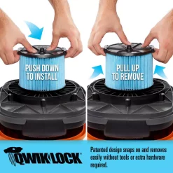 Vacuum Parts RIDGID Filter Kit With VF3500 Fine Dust Filter And VF3501 Dust Bags (2-pack) For 3 To 4.5 Gal. RIDGID Wet/Dry Shop Vacuums -MegaChef Sales Shop ridgid vacuum parts vf3511 a0 1000