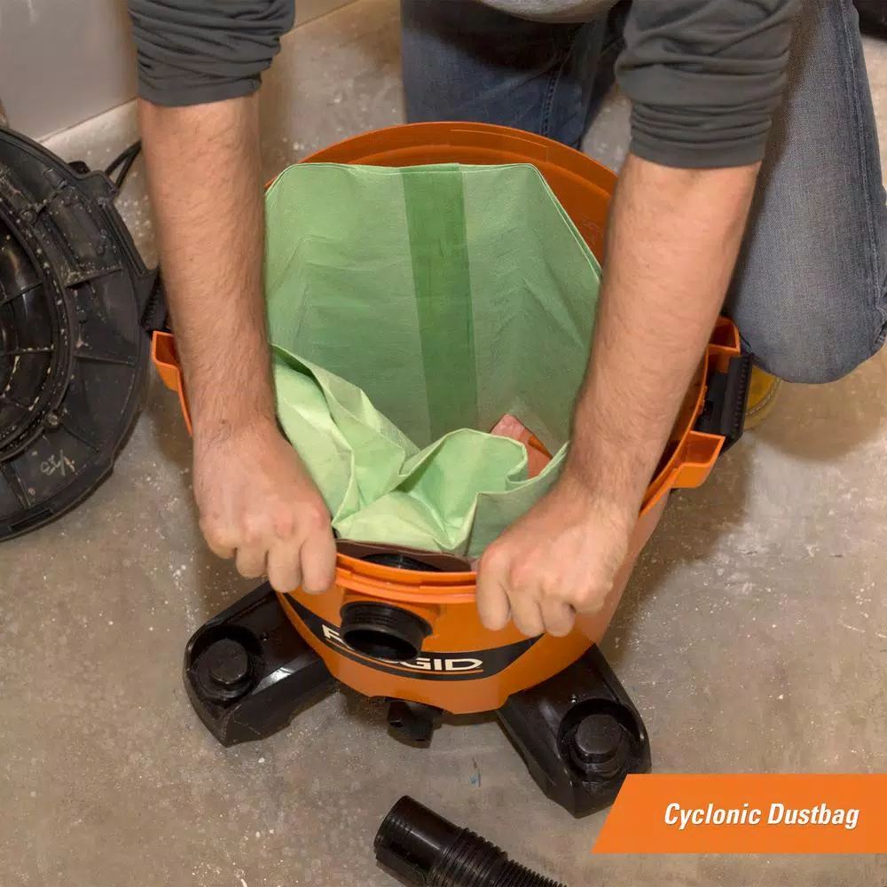 Vacuum Parts RIDGID OSHA Compatible Kit With HEPA Level Filtration And Cyclonic Dust Bags For Select 12 -16 Gal. Wet/Dry Shop Vacuums 8 Vacuum Parts RIDGID OSHA Compatible Kit With HEPA Level Filtration And Cyclonic Dust Bags For Select 12 -16 Gal. Wet/Dry Shop Vacuums - Image 8