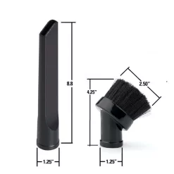 Vacuum Parts RIDGID 1-1/4 In. Dusting Brush And Crevice Tool Accessory Kit For RIDGID Wet/Dry Shop Vacuums -MegaChef Sales Shop ridgid vacuum parts vt1412 66 1000