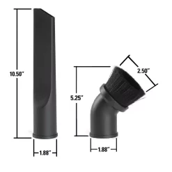 Vacuum Parts RIDGID 1-7/8 In. Dusting Brush And Crevice Tool Accessory Kit For RIDGID Wet/Dry Shop Vacuums -MegaChef Sales Shop ridgid vacuum parts vt1712 66 1000