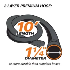 Vacuum Parts RIDGID 1-1/4 In. Premium Car Cleaning Accessory Kit For RIDGID Wet/Dry Shop Vacuums -MegaChef Sales Shop ridgid vacuum parts vt2534 77 1000