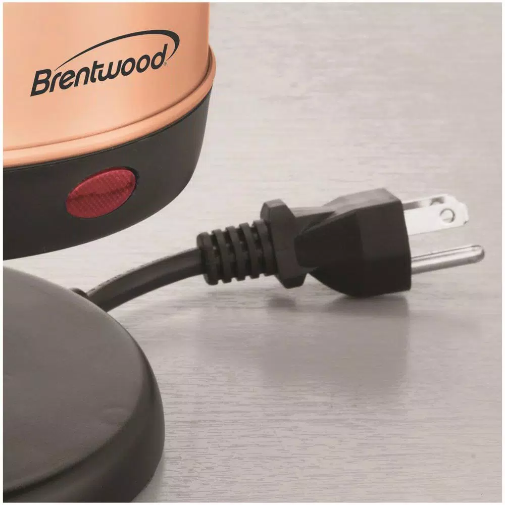 Electric Kettles Brentwood Appliances 5-Cup Rose Gold Cordless Electric Kettle 5 Electric Kettles Brentwood Appliances 5-Cup Rose Gold Cordless Electric Kettle - Image 5
