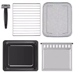 Air Fryers Boyel Living 19 Qt. Sandy Grey Cold-formed Steel Air Fryer Toaster Oven With Air Fry Air Roast Toast Broil Bake Function -MegaChef Sales Shop sandy grey boyel living air fryers ty kcv18wl gray c3 1000