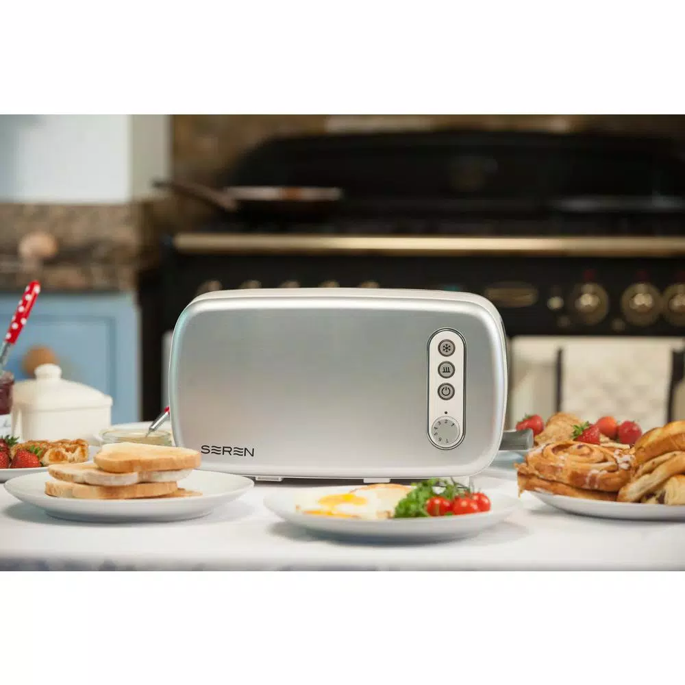Toasters BergHOFF Seren 2-Slice Silver Long Slot Toaster 4 Toasters BergHOFF Seren 2-Slice Silver Long Slot Toaster - Image 4