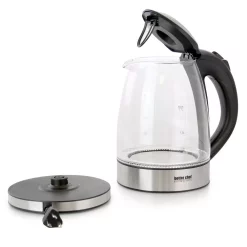 Electric Kettles Better Chef 7-Cup Glass And Stainless Steel Cordless Electric Tea Kettle -MegaChef Sales Shop silver better chef electric kettles 985111570m 1f 1000