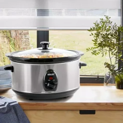 Cookers Better Chef 3.7 Qt. Silver Oval Slow Cooker -MegaChef Sales Shop silver better chef slow cookers 98580179m 4f 1000