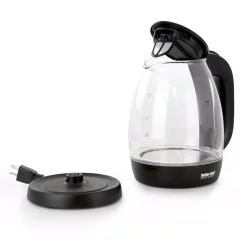 Electric Kettles Better Chef 7-Cup Black And Clear Glass Cordless Electric Tea Kettle 7 Electric Kettles Better Chef 7-Cup Black And Clear Glass Cordless Electric Tea Kettle -MegaChef Sales Shop silver black better chef electric kettles 985111568m 1f 1000