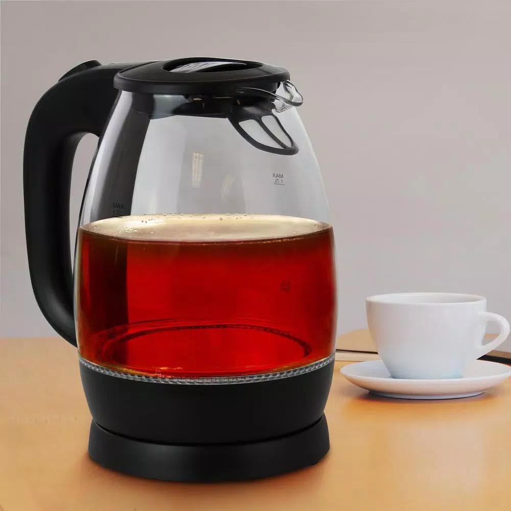 Electric Kettles Better Chef 7-Cup Black And Clear Glass Cordless Electric Tea Kettle 3 Electric Kettles Better Chef 7-Cup Black And Clear Glass Cordless Electric Tea Kettle - Image 3
