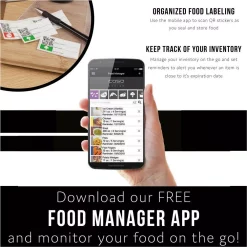 Food Processing CASO VC 300 Black And Silver Food Vacuum Sealer With Food Management App And Vacuum Bag Set -MegaChef Sales Shop silver black caso food vacuum sealers 11392 2 kit 4f 1000