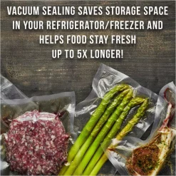 Food Processing CASO VC 300 Black And Silver Food Vacuum Sealer With Food Management App And Vacuum Bag Set -MegaChef Sales Shop silver black caso food vacuum sealers 11392 2 kit c3 1000