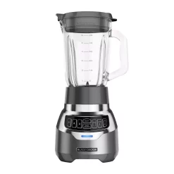 Blenders BLACK+DECKER PowerCrush 48 Oz. 3-Speed Silver Digital Blender With Travel Cup