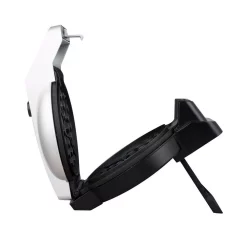 Electric Skillets & Indoor Grills KALORIK Easy Pour Single Waffle Black Belgian Waffle Maker -MegaChef Sales Shop silver black kalorik waffle makers wm 45024 s 1f 1000