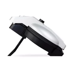 Electric Skillets & Indoor Grills KALORIK Easy Pour Single Waffle Black Belgian Waffle Maker -MegaChef Sales Shop silver black kalorik waffle makers wm 45024 s 4f 1000