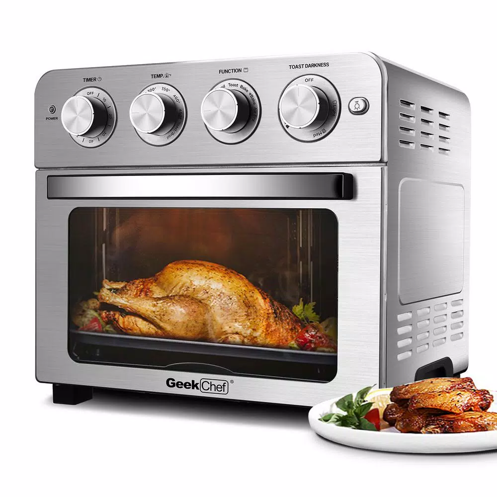Air Fryers Boyel Living 24 Qt. Silver Stainless Steel Air Fryer Toaster Oven With Roast, Bake, Broil, Reheat, Accessories And Cookbook Included 8 Air Fryers Boyel Living 24 Qt. Silver Stainless Steel Air Fryer Toaster Oven With Roast, Bake, Broil, Reheat, Accessories And Cookbook Included - Image 8