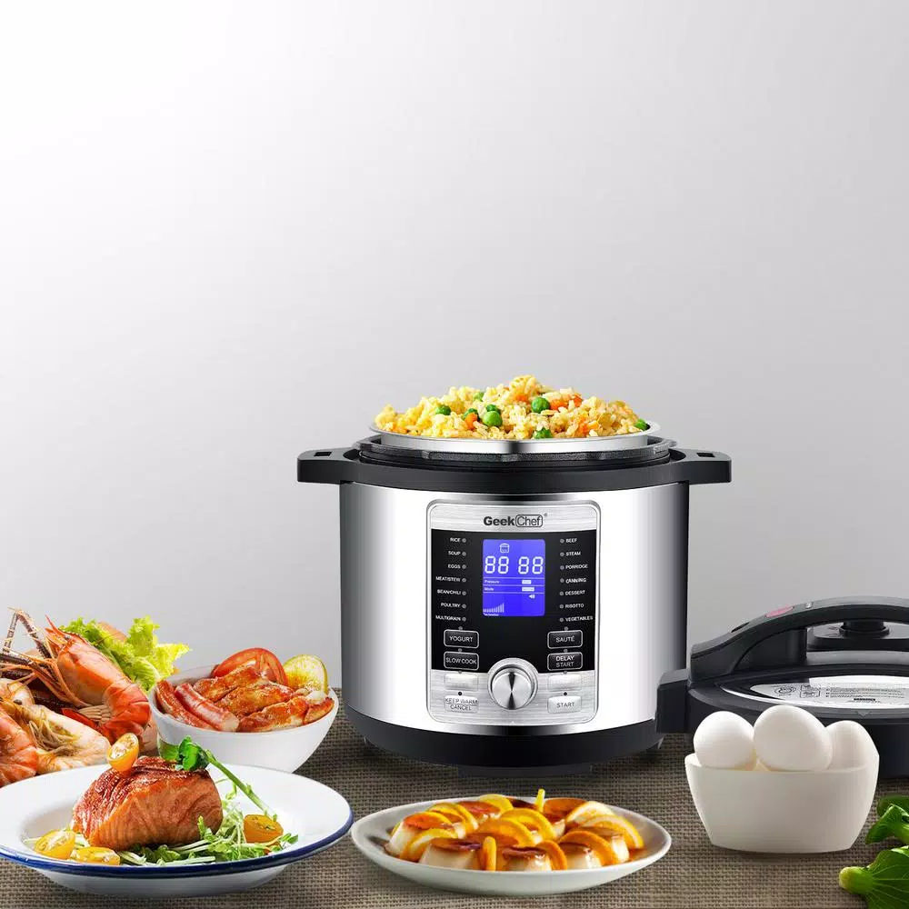 Cookers Boyel Living 6 Qt. Stainless Steel 17-in-1 Multi-Use Electric Pressure Cooker With Stainless Steel Inner Pot 4 Cookers Boyel Living 6 Qt. Stainless Steel 17-in-1 Multi-Use Electric Pressure Cooker With Stainless Steel Inner Pot - Image 4