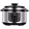 Cookers Boyel Living 8 Qt. Stainless Steel 12-in-1 Multiuse Programmable Electric Pressure Cooker With Non-Stick Pot And Cool-Touch Handles