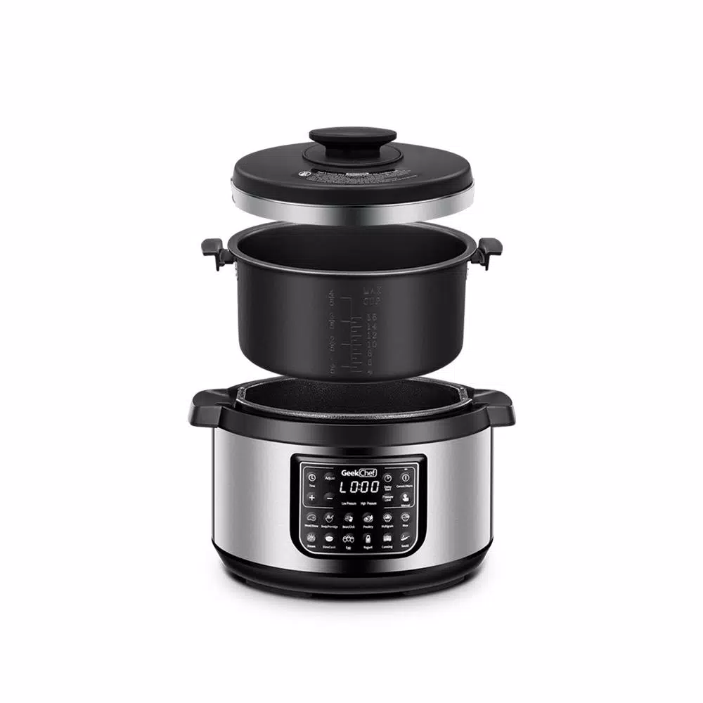 Cookers Boyel Living 8 Qt. Stainless Steel 12-in-1 Multiuse Programmable Electric Pressure Cooker With Non-Stick Pot And Cool-Touch Handles 2 Cookers Boyel Living 8 Qt. Stainless Steel 12-in-1 Multiuse Programmable Electric Pressure Cooker With Non-Stick Pot And Cool-Touch Handles - Image 2