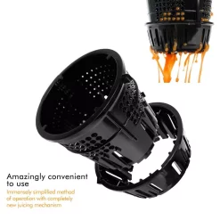 Juicers Boyel Living Silver Slow Black Masticating Juicer Cold Press High Yield Vertical Juicer -MegaChef Sales Shop silver boyel living juicers sj44806 4f 1000