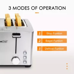 Toasters Boyel Living 1500 W 4-Slice Silver Wide Slot Toaster With 6 Bread Shade Settings And Removable Crumb Tray -MegaChef Sales Shop silver boyel living pop up toasters gbk gts4c 1f 1000