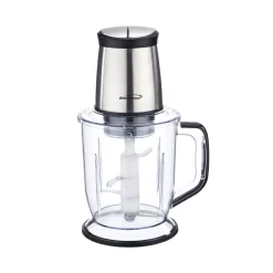 Food Processing Brentwood Appliances 6.5-Cup Silver 300-Watt 4-Blade Food Processor