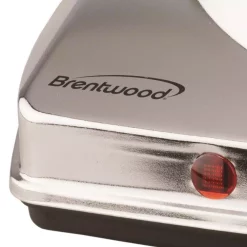 Food Warmers Brentwood Appliances 1000W Single Burner 10 In. Silver Electric Hot Plate -MegaChef Sales Shop silver brentwood appliances hot plates ts 337 fa 1000